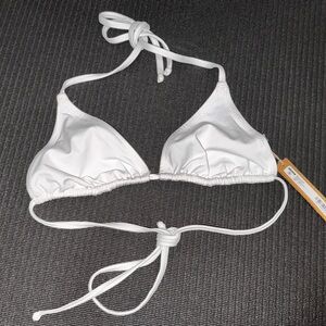 SKIMS SNOW Triangle Bikini Top Small NWT